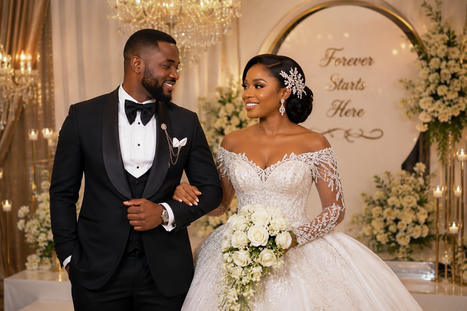 Featured bridal ensemble